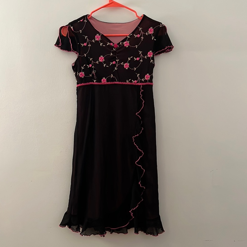 90s Black and Pink Girly Dress